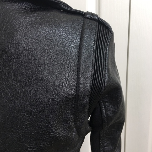 BCBGeneration Faux Leather/Fur Moto Jacket - Picture 6 of 8